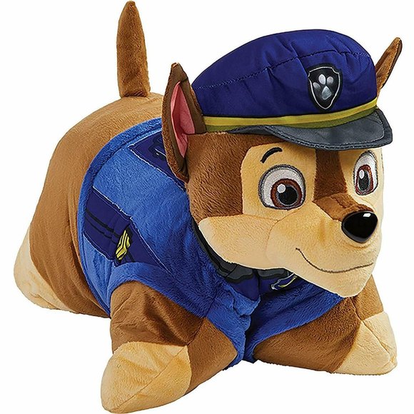 NEW Pillow Pet Paw Patrol Dog "Chase" 16" Blue - Picture 1 of 12